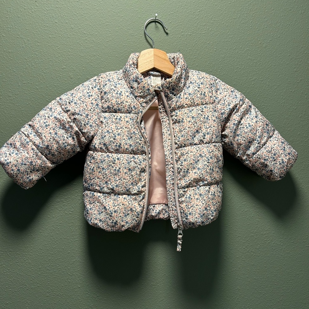 Floral Puffer Jacket for Baby girl
